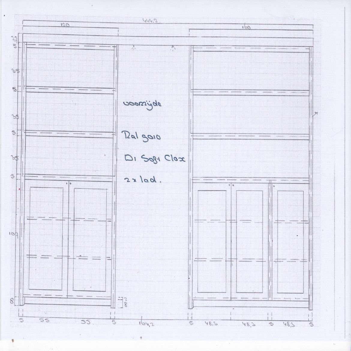 Doorloopkast modern ontwerp