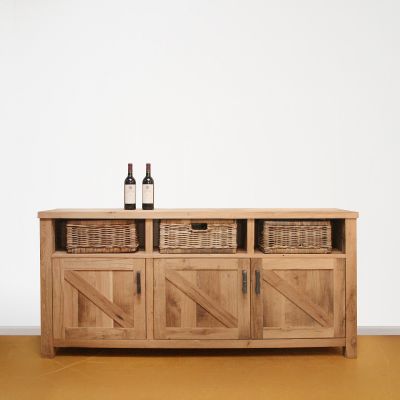 Dressoir oud eiken met manden