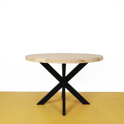 Eettafel rond met matrix onderstel