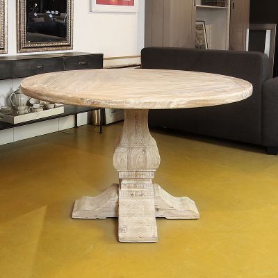 Ronde eettafel elmwood