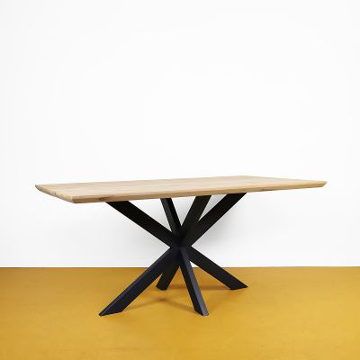 Eettafel oud eiken verjongd