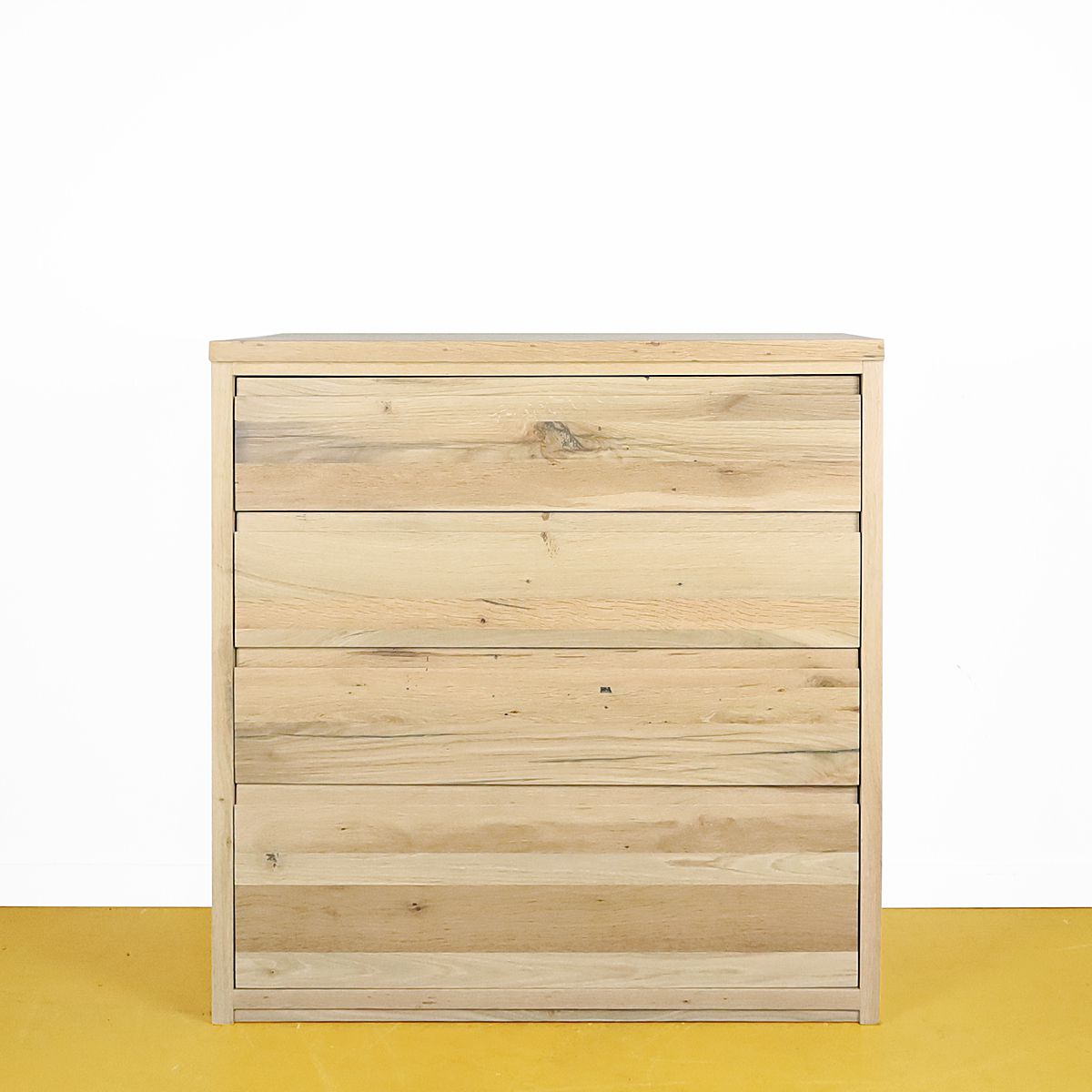 Ladenkast oud eiken-greeploos