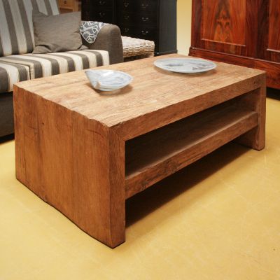 Salontafel op maat teak robuust