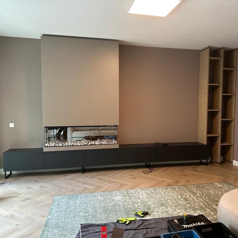 tv kast met haard inbouw