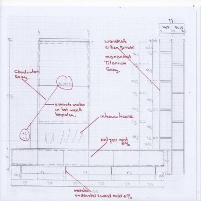TV kast met haard inbouw ontwerp