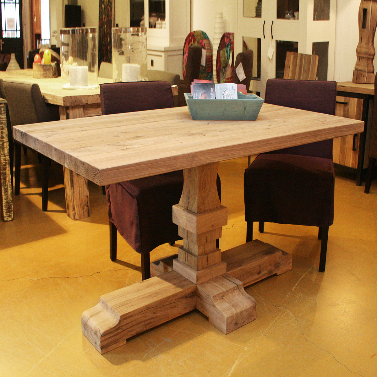 Kloostertafel op maat oud eiken