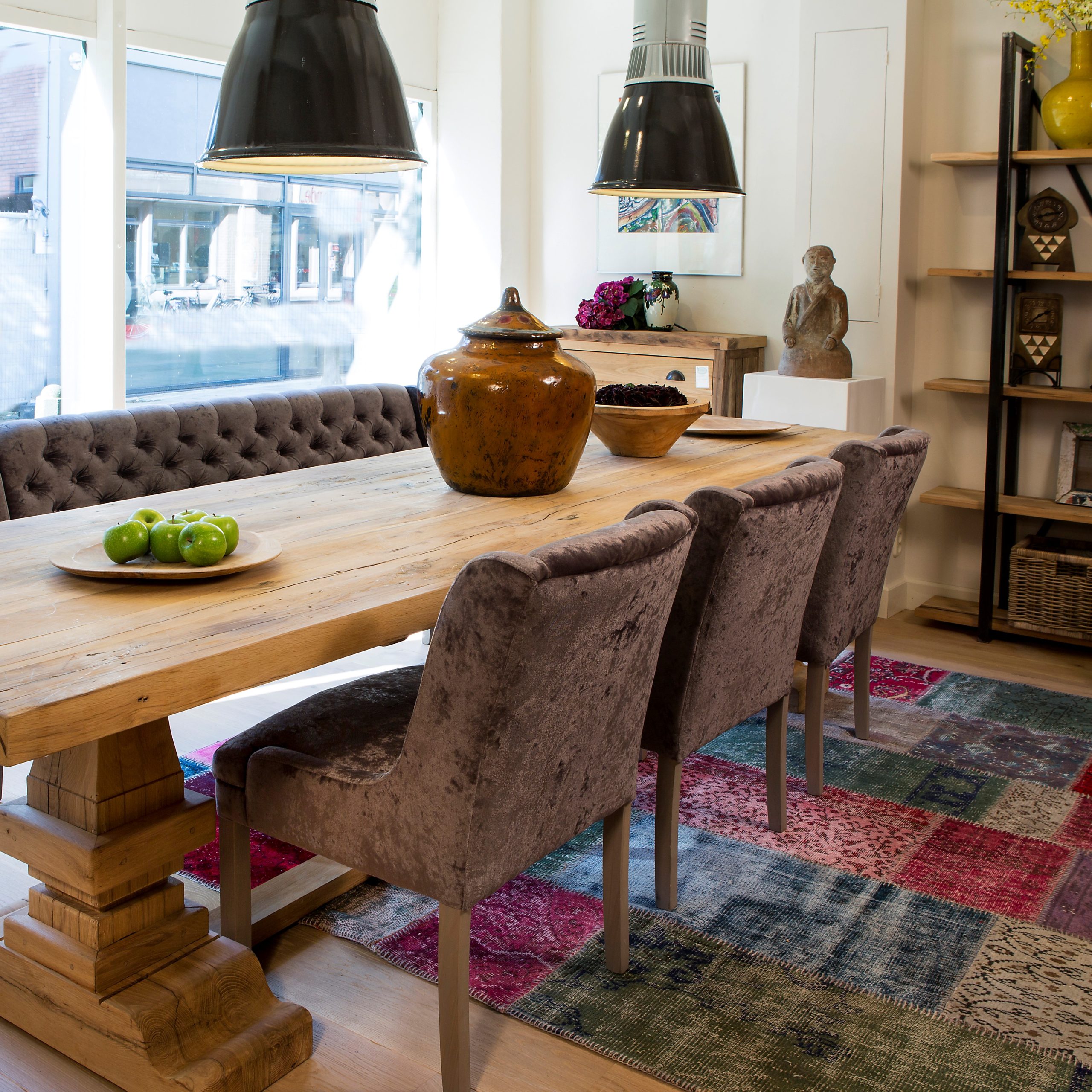 Interieur – kloostertafel – oud eiken