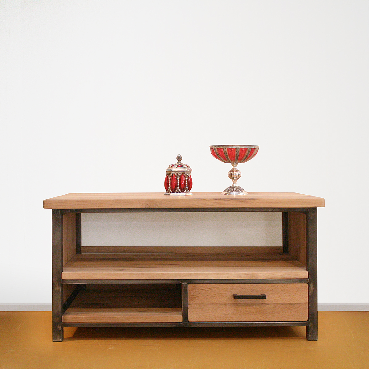 TV dressoir op maat oud eiken – staal