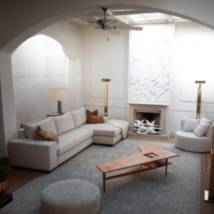 Bank Kelton van Bocx Interior in moderne stofbekleding